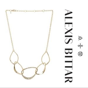 NWOT Alexis Bittar Gold Orbiting Aura Necklace
